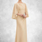 Rita A-Line Scoop Neck Floor-Length Chiffon Mother of the Bride Dress With Ruffle Beading Sequins DL126P0014827