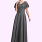 Mckayla A-Line V-neck Ankle-Length Chiffon Lace Mother of the Bride Dress With Sequins DL126P0014838