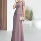 Marcie A-Line Scoop Neck Floor-Length Chiffon Lace Mother of the Bride Dress DL126P0014846