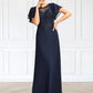 Sadie A-Line Scoop Neck Floor-Length Chiffon Lace Mother of the Bride Dress With Sequins DL126P0014857