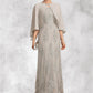 Pamela A-Line Square Neckline Floor-Length Lace Mother of the Bride Dress DL126P0014889