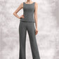 Victoria Jumpsuit/Pantsuit Scoop Neck Ankle-Length Chiffon Mother of the Bride Dress DL126P0014890