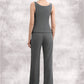 Victoria Jumpsuit/Pantsuit Scoop Neck Ankle-Length Chiffon Mother of the Bride Dress DL126P0014890