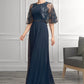 Madisyn A-Line Scoop Neck Ankle-Length Chiffon Lace Mother of the Bride Dress With Beading Sequins DL126P0014892