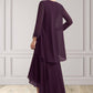 Charlotte Trumpet/Mermaid V-neck Asymmetrical Chiffon Mother of the Bride Dress With Lace Beading Sequins DL126P0014902