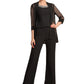 Kirsten Jumpsuit/Pantsuit Scoop Neck Ankle-Length Chiffon Mother of the Bride Dress With Beading Sequins DL126P0014932