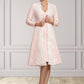 Stella Sheath/Column V-neck Knee-Length Stretch Crepe Mother of the Bride Dress DL126P0014933