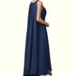 Hazel A-Line Scoop Neck Tea-Length Chiffon Mother of the Bride Dress With Beading DL126P0014934