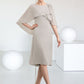 Lainey A-Line Scoop Neck Knee-Length Chiffon Mother of the Bride Dress DL126P0014935