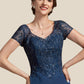 Harmony A-Line V-neck Floor-Length Chiffon Lace Mother of the Bride Dress With Sequins DL126P0014938