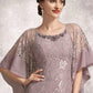 Anastasia Trumpet/Mermaid Scoop Neck Asymmetrical Chiffon Lace Mother of the Bride Dress DL126P0014945