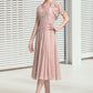 Selena A-Line Square Neckline Tea-Length Chiffon Mother of the Bride Dress DL126P0014947