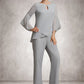 Marian Jumpsuit/Pantsuit Scoop Neck Ankle-Length Chiffon Mother of the Bride Dress DL126P0014958