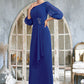 Tess A-Line Scoop Neck Floor-Length Chiffon Mother of the Bride Dress With Ruffle Beading DL126P0014963