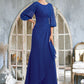 Tess A-Line Scoop Neck Floor-Length Chiffon Mother of the Bride Dress With Ruffle Beading DL126P0014963