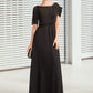 Larissa A-Line Scoop Neck Floor-Length Chiffon Mother of the Bride Dress With Ruffle Beading DL126P0014970