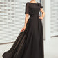 Larissa A-Line Scoop Neck Floor-Length Chiffon Mother of the Bride Dress With Ruffle Beading DL126P0014970