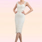 Kiana Sheath/Column Sweetheart Knee-Length Lace Stretch Crepe Mother of the Bride Dress With Beading DL126P0014973