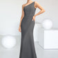 Kendal Sheath/Column One-Shoulder Floor-Length Chiffon Mother of the Bride Dress DL126P0014995