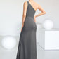 Kendal Sheath/Column One-Shoulder Floor-Length Chiffon Mother of the Bride Dress DL126P0014995