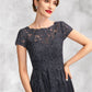 Mariah A-Line Scoop Neck Floor-Length Tulle Lace Mother of the Bride Dress With Beading DL126P0015029