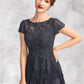 Mariah A-Line Scoop Neck Floor-Length Tulle Lace Mother of the Bride Dress With Beading DL126P0015029