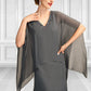 Kelly A-line V-Neck Floor-Length Chiffon Mother of the Bride Dress With Beading Sequins DL126P0015031