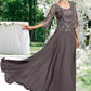 Giuliana A-Line Scoop Neck Floor-Length Chiffon Lace Mother of the Bride Dress With Beading Sequins DL126P0015036