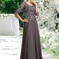 Giuliana A-Line Scoop Neck Floor-Length Chiffon Lace Mother of the Bride Dress With Beading Sequins DL126P0015036