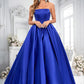 Marilyn Ball-Gown/Princess Straight Floor-Length Satin Prom Dresses DLP0025831