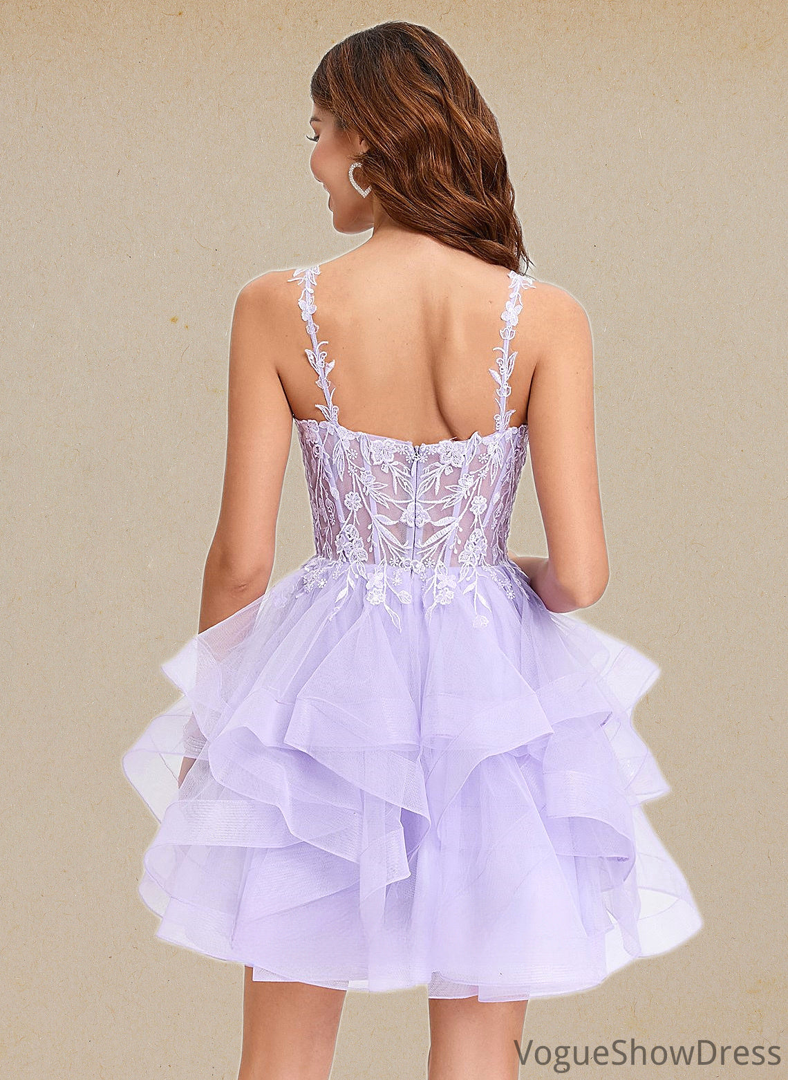 Madison Ball-Gown/Princess Sweetheart Short Tulle Homecoming Dress DLP0025677