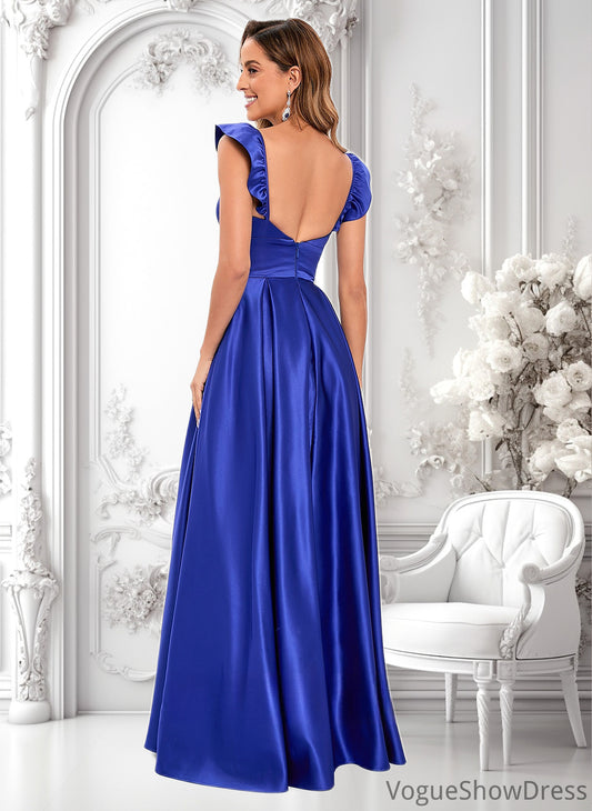 Catalina Ball-Gown/Princess Sweetheart Floor-Length Satin Prom Dresses DLP0025859