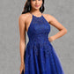 Skye A-line Scoop Short Tulle Lace Homecoming Dress With Sequins DLP0025688