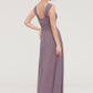 Square Neckline Sleeveless Chiffon Long/Floor-Length A-line/Princess Bridesmaid Dresses With Pleated Taryn DLP0025356