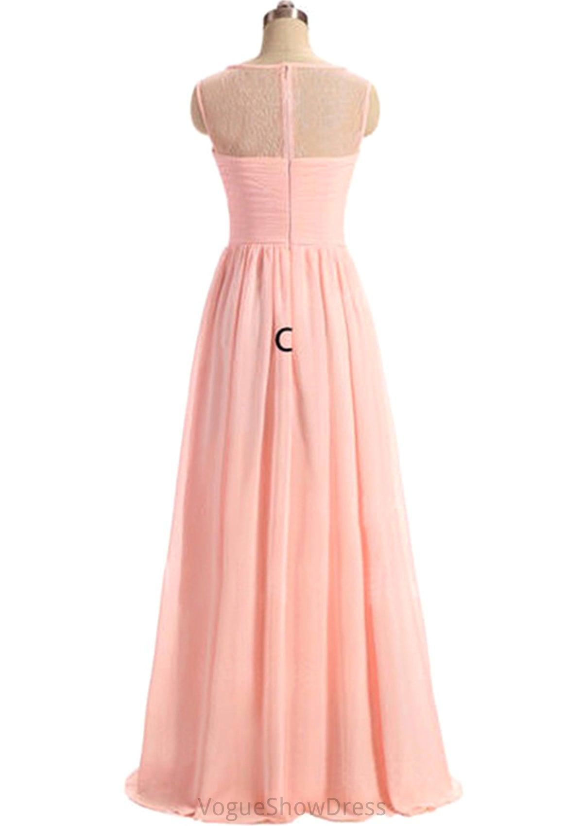 Sweetheart Sleeveless Long/Floor-Length A-Line/Princess Chiffon Bridesmaid Dresses Joanna DLP0025418