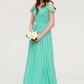 Sweetheart Sleeveless Long/Floor-Length Chiffon A-line/Princess Bridesmaid Dresses With Pleated Lucinda DLP0025422