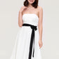 Strapless Sleeveless Knee-Length Chiffon A-line/Princess Bridesmaid Dresses With Pleated Sashes Leilani DLP0025436