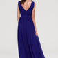 Sleeveless V Neck Chiffon A-line/Princess Long/Floor-Length Bridesmaid Dresseses With Pleated Jazmine DLP0025459