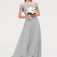 Off-the-Shoulder Sleeveless Asymmetrical Chiffon A-line/Princess Bridesmaid Dresseses LuLu DLP0025465