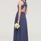 Sleeveless Scoop Neck ong/Floor-Length Chiffon A-line/Princess LStormy Bridesmaid Dresses With Pleated Mya DLP0025470