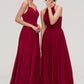 Sleeveless Sweetheart Long/Floor-Length Chiffon A-line/Princess Bridesmaid Dresseses With Split Pleated Jaylin DLP0025477