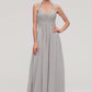 Sleeveless Sweetheart Long/Floor-Length Chiffon A-line/Princess Bridesmaid Dresseses With Pleated Beading Clara DLP0025478