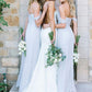 Off-The-Shoulder A-Line/Princess Long/Floor-Length Chiffon Bridesmaid Dresses With Pleated Abigayle DLP0025534