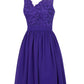 Sleeveless V Neck Knee-Length Chiffon A-line/Princess Bridesmaid Dresses With Lace Eden DLP0025588