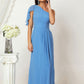 A-line One-Shoulder Sleeveless Chiffon Long/Floor-Length Bridesmaid Dresses With Pleated Split Destinee DLP0025613