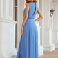 A-line Scoop Neck Sleeveless Chiffon Long/Floor-Length Bridesmaid Dresses Jaelyn DLP0025618