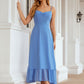 A-line Sweetheart Sleeveless Chiffon Tea-Length Bridesmaid Dresses With Pleated Caitlin DLP0025620