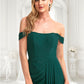 Kamari A-line Off the Shoulder Floor-Length Chiffon Bridesmaid Dress DLP0025744