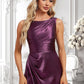 Claudia A-line Scoop Floor-Length Stretch Satin Bridesmaid Dress DLP0025829