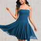 Shaniya A-line Straight Asymmetrical Chiffon Homecoming Dress DLP0025721